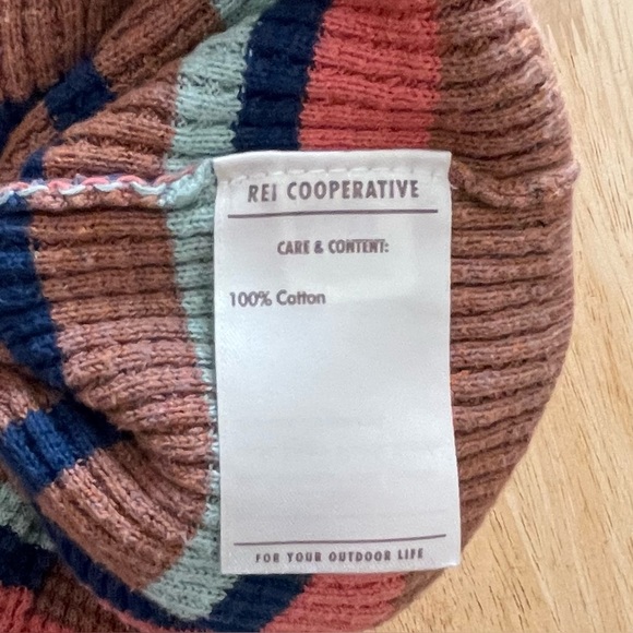 REI Co-op Women’s Lg Wallace Lake Waffle striped Sweater Multicolor Long Sleeve - Picture 11 of 14
